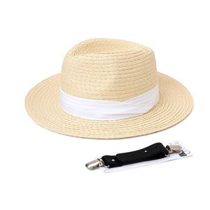 Time and Tru Women's Panama Hat with Clip new